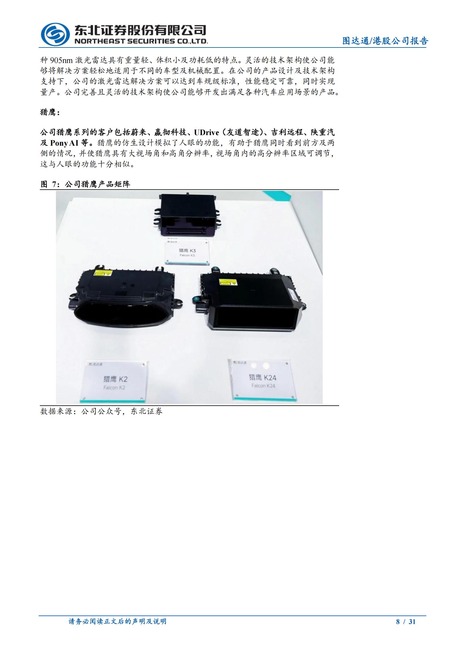 图达通-2665.HK-产品技术架构完善而灵活，客户结构持续丰富,图达通,激光雷达,图达通,激光雷达,第8张