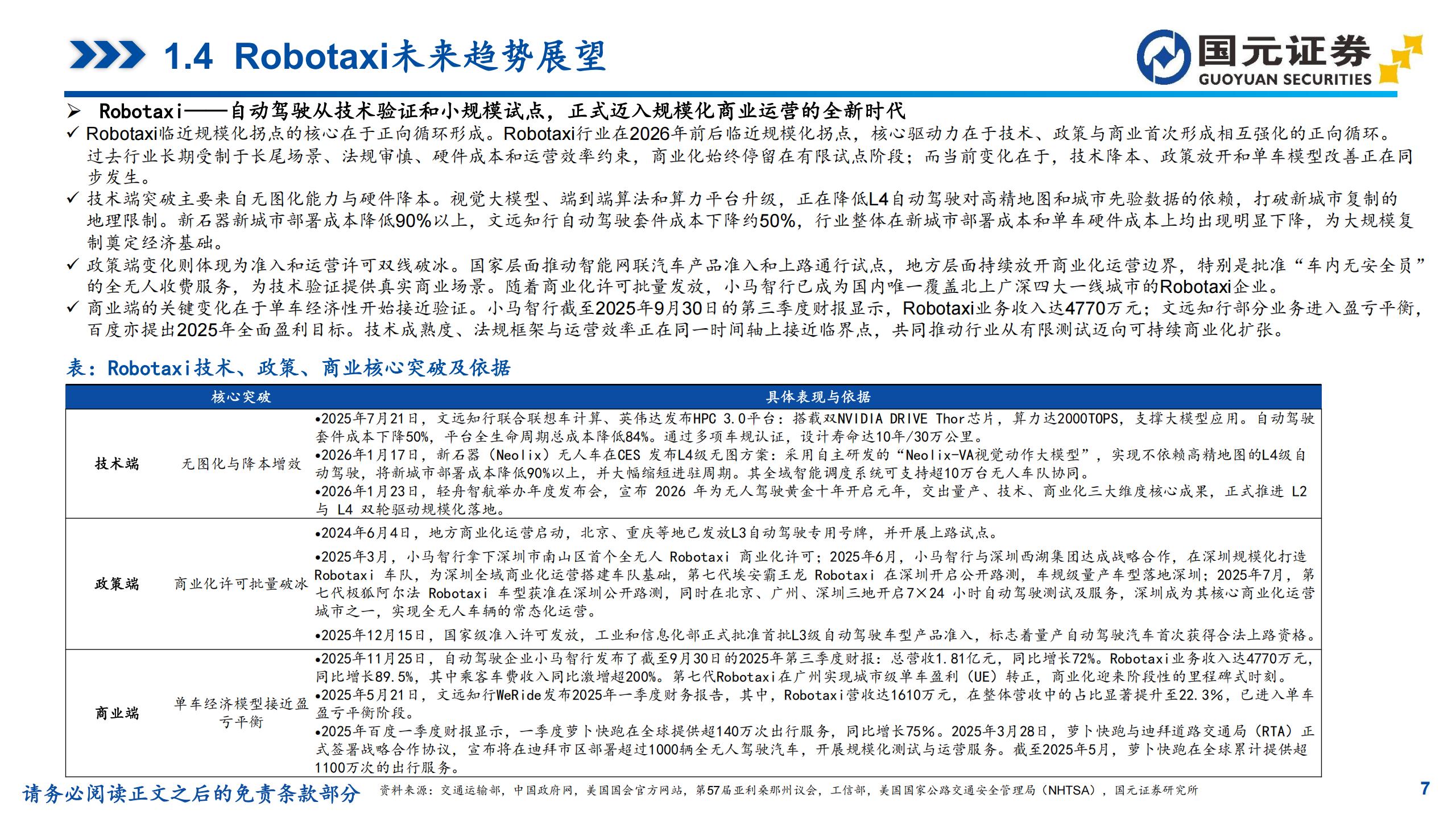汽车行业深度报告：L4商业化拐点推动，Robotaxi迈向规模运营阶段,汽车,L4,Robotaxi,汽车,L4,Robotaxi,第7张